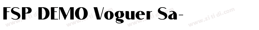 FSP DEMO Voguer Sa字体转换 FSP DEMO Voguer Sa字体转换